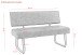 Essbank >Laila-I< in Vintage Anthrazit, Metall / Polyester - 140x90x64cm (BxHxT)