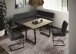 Eckbank >Laila-I< in Vintage Anthrazit, Metall / Microfaser - 202x92x46 (BxHxT)