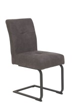 Freischwinger >Laila-I< in Vintage Anthrazit - 43x91x65 (BxHxT)