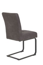 Freischwinger >Laila-I< in Vintage Anthrazit - 43x91x65 (BxHxT)