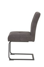 Freischwinger >Laila-I< in Vintage Anthrazit - 43x91x65 (BxHxT)