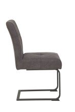 Freischwinger >Laila-I< in Vintage Anthrazit - 43x91x65 (BxHxT)