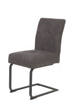 Freischwinger >Laila-I< in Vintage Anthrazit - 43x91x65 (BxHxT)