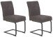 Freischwinger >Laila-I< in Vintage Anthrazit - 43x91x65 (BxHxT)
