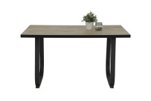 Esstisch >Leila-I< in Viking Oak/anthrazit - 140x76x90 (BxHxT)