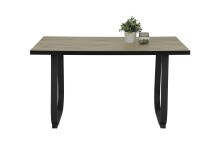 Esstisch >Leila-I< in Viking Oak/anthrazit -...