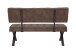 Sitzbank >Dosi-I< in Vintage braun, Metall / Softex - 140x93x61cm (BxHxT)