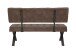 Sitzbank >Dosi-I< in Vintage braun, Metall / Softex - 140x93x61cm (BxHxT)