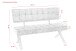 Sitzbank >Dosi-I< in Vintage braun, Metall / Softex - 140x93x61cm (BxHxT)