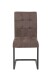 Freischwinger >Dosi-I< in vintage braun, Metall / Polyester - 42x91x62cm (BxHxT)