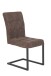 Freischwinger >Dosi-I< in vintage braun, Metall / Polyester - 42x91x62cm (BxHxT)