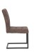 Freischwinger >Dosi-I< in vintage braun, Metall / Polyester - 42x91x62cm (BxHxT)