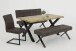 Freischwinger >Dosi-I< in vintage braun, Metall / Polyester - 42x91x62cm (BxHxT)