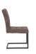 Freischwinger >Dosi-I< in vintage braun, Metall / Polyester - 42x91x62cm (BxHxT)