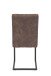 Freischwinger >Dosi-I< in vintage braun, Metall / Polyester - 42x91x62cm (BxHxT)