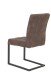 Freischwinger >Dosi-I< in vintage braun, Metall / Polyester - 42x91x62cm (BxHxT)