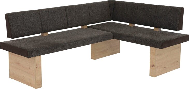 Eckbank >Lawton< in Braun/Artisan Eiche - 200x83x57 (BxHxT)