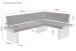 Eckbank >Lawton< in Braun/Artisan Eiche - 200x83x57 (BxHxT)
