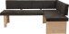 Eckbank >Lawton< in Braun/Artisan Eiche - 200x83x57 (BxHxT)