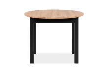 Esstisch >Coburg< in Artisan Oak / schwarz -...