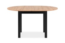 Esstisch >Coburg< in Artisan Oak / schwarz - 100x76x100cm (BxHxT)