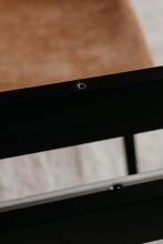 Esstisch >Coburg< in Artisan Oak / schwarz - 100x76x100cm (BxHxT)