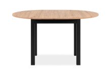 Esstisch >Coburg< in Artisan Oak / schwarz - 100x76x100cm (BxHxT)
