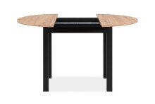 Esstisch >Coburg< in Artisan Oak / schwarz - 100x76x100cm (BxHxT)