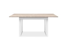 Esstisch >Houston< in Sandstein / weiß - 120x75x80cm (BxHxT)