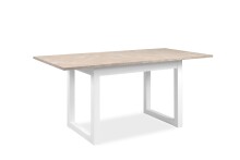 Esstisch >Houston< in Sandstein / weiß - 120x75x80cm (BxHxT)