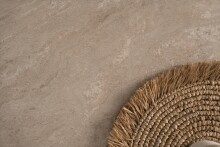 Esstisch >Houston< in Sandstein / weiß - 120x75x80cm (BxHxT)