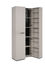 Schuhschrank >Lugo< in samt - 74x181,5x34cm (BxHxT)