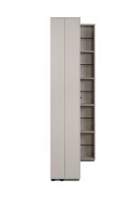 Schuhschrank >Lugo< in samt - 74x181,5x34cm (BxHxT)