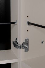 Schuhschrank >Lugo< in samt - 74x181,5x34cm (BxHxT)