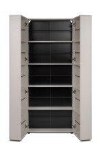 Schuhschrank >Lugo< in samt - 74x181,5x34cm (BxHxT)