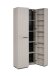 Schuhschrank >Lugo< in samt - 74x181,5x34cm (BxHxT)
