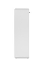 Schuhschrank >Satos< in weiß - 50x105x34cm (BxHxT)