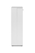 Schuhschrank >Satos< in weiß - 50x105x34cm (BxHxT)