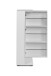 Schuhschrank >Satos< in weiß - 50x105x34cm (BxHxT)