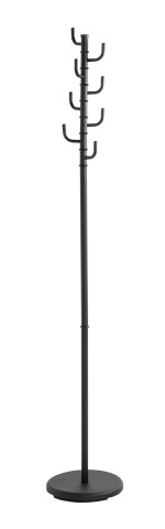 Garderobenständer >17544< in schwarz, Metall - 170x29cm (HxD)