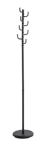 Garderobenständer >17544< in schwarz, Metall - 170x29cm (HxD)