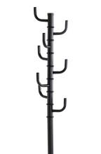 Garderobenständer >17544< in schwarz, Metall - 170x29cm (HxD)