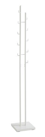 Garderobenständer >21353< in weiss, Metall - 29x176x29cm (BxHxT)