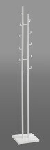 Garderobenständer >21353< in weiss, Metall - 29x176x29cm (BxHxT)
