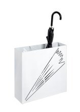 Schirmständer >22368< in weiss, Metall, Stahl...