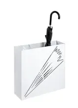 Schirmständer >22368< in weiss, Metall, Stahl...