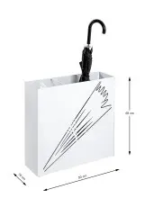Schirmständer >22368< in weiss, Metall, Stahl...