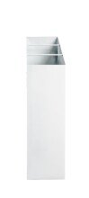 Schirmständer >22368< in weiss, Metall, Stahl - 50x48x16cm (BxHxT)