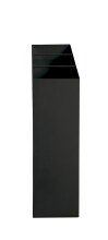 Schirmständer >22568< in schwarz, Metall - 50x48x16cm (BxHxT)