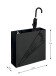 Schirmständer >22568< in schwarz, Metall - 50x48x16cm (BxHxT)